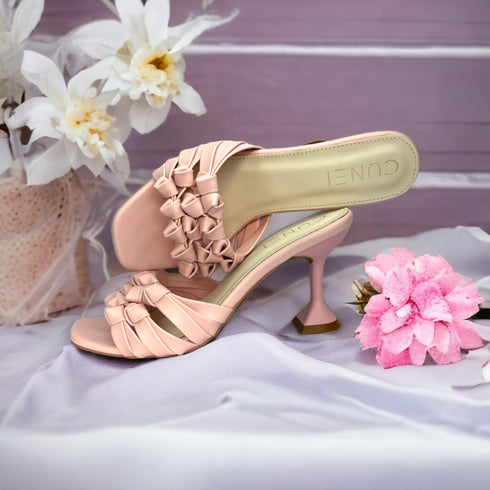 Light Pink Barbed Heels - Heels